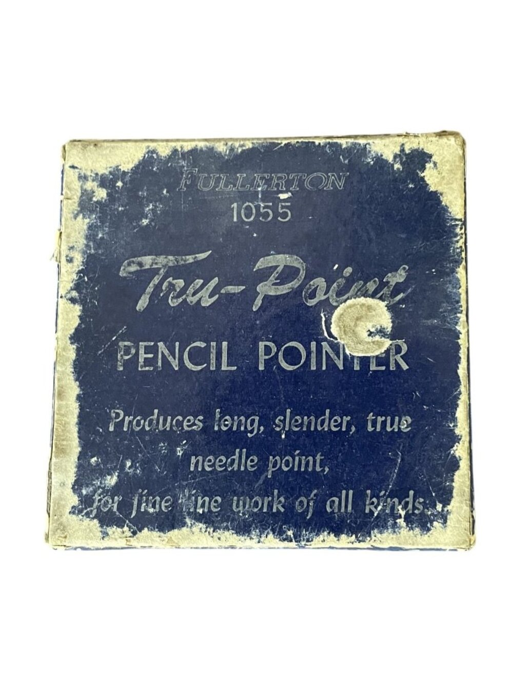 Vintage Fullerton Tru-Point Pencil Pointer 1055 Vintage Sharpener With Box